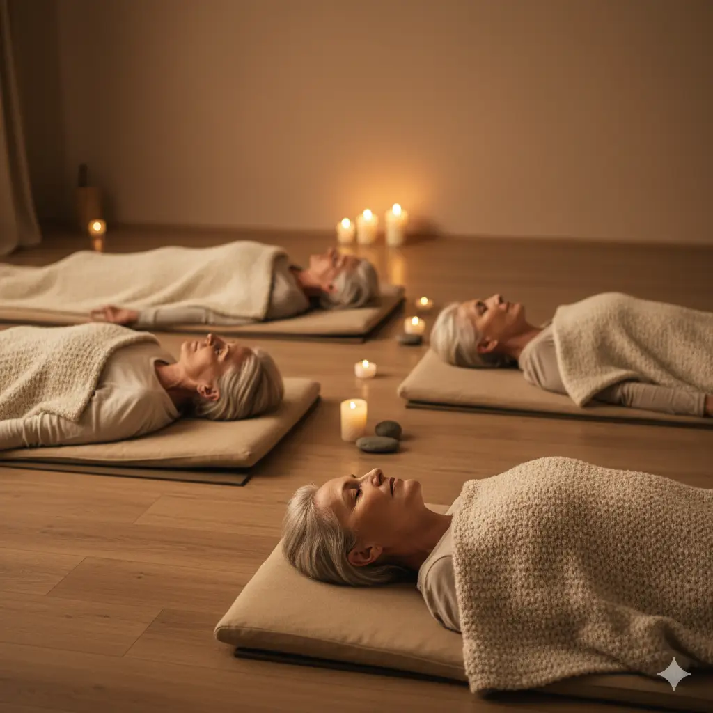 AI yogini's op matjes